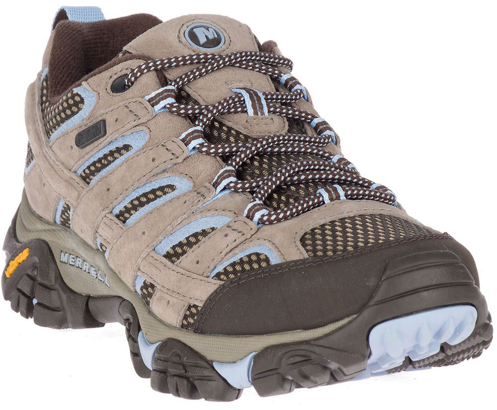 Merrell Hiking Shoes Grey - Moab 2 Waterproof - Womens 23QRICHJD